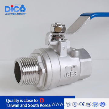 SS Male & Female Screw End Ball Valve